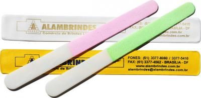 Lixa de Unha ou papel com capa plástica, tradicional ou PVC,